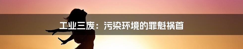 工业三废:污染环境的罪魁祸首