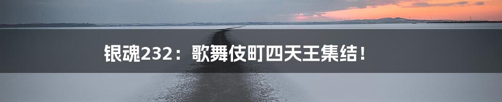 银魂232:歌舞伎町四天王集结!