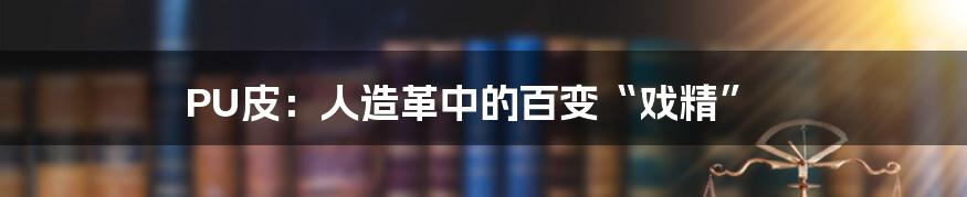 PU皮：人造革中的百变“戏精”