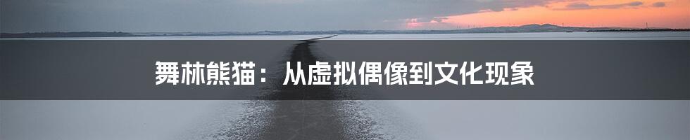 舞林熊猫:从虚拟偶像到文化现象