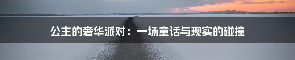 公主的奢华派对:一场童话与现实的碰撞