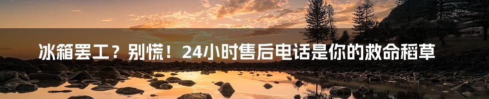 冰箱罢工?别慌!24小时售后电话是你的救命稻草