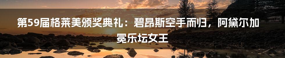 第59届格莱美颁奖典礼：碧昂斯空手而归，阿黛尔加冕乐坛女王