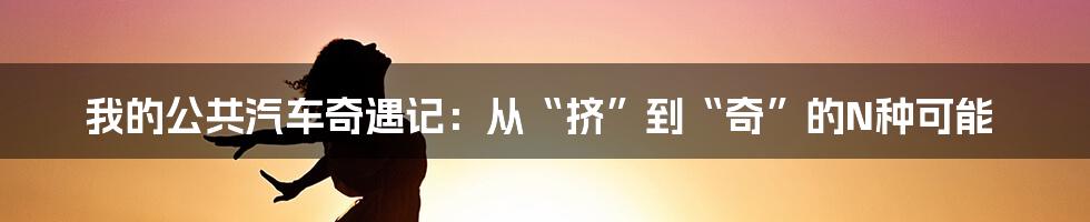 我的公共汽车奇遇记：从“挤”到“奇”的N种可能