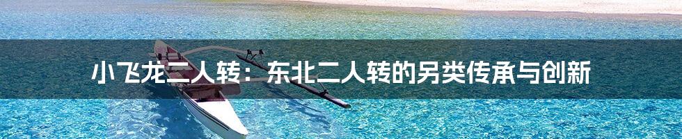 小飞龙二人转：东北二人转的另类传承与创新