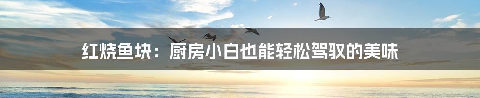 红烧鱼块:厨房小白也能轻松驾驭的美味