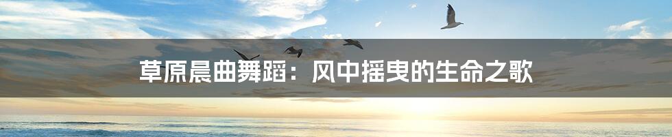 草原晨曲舞蹈:风中摇曳的生命之歌