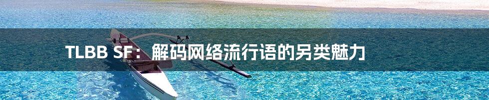 TLBB SF:解码网络流行语的另类魅力