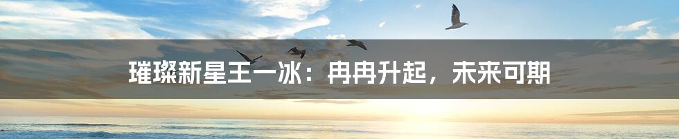 璀璨新星王一冰:冉冉升起,未来可期