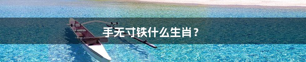 手无寸铁什么生肖？