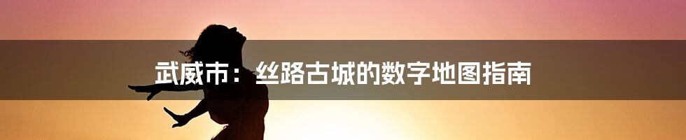 武威市：丝路古城的数字地图指南