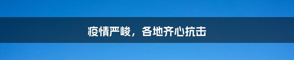 疫情严峻，各地齐心抗击