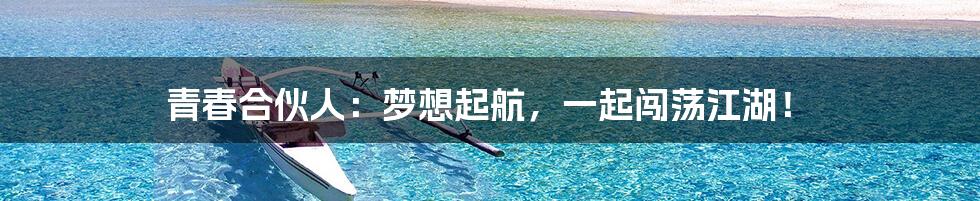 青春合伙人:梦想起航,一起闯荡江湖!
