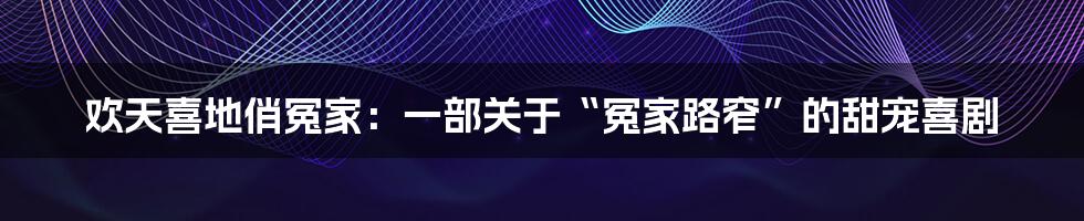 欢天喜地俏冤家:一部关于“冤家路窄”的甜宠喜剧