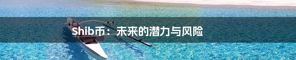 Shib币:未来的潜力与风险