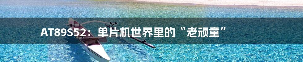 AT89S52:单片机世界里的“老顽童”