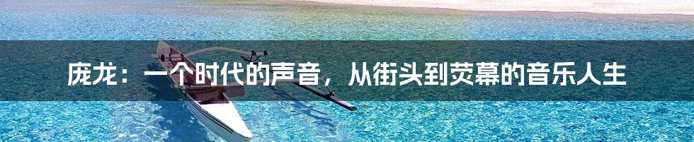 庞龙：一个时代的声音，从街头到荧幕的音乐人生