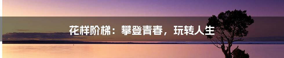 花样阶梯:攀登青春,玩转人生