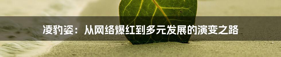 凌豹姿：从网络爆红到多元发展的演变之路