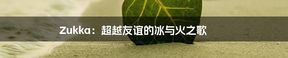 Zukka:超越友谊的冰与火之歌