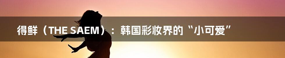 得鲜(THE SAEM):韩国彩妆界的“小可爱”