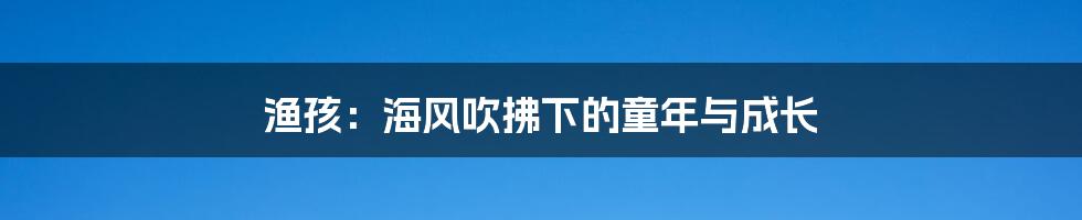 渔孩：海风吹拂下的童年与成长