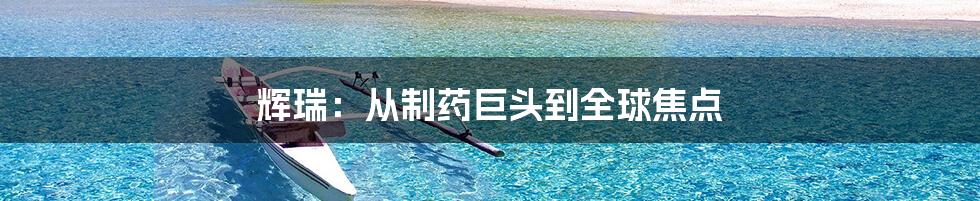 辉瑞:从制药巨头到全球焦点