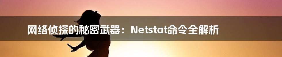 网络侦探的秘密武器：Netstat命令全解析