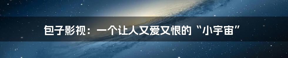 包子影视:一个让人又爱又恨的“小宇宙”