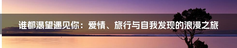 谁都渴望遇见你：爱情、旅行与自我发现的浪漫之旅