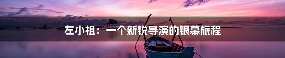 左小祖：一个新锐导演的银幕旅程