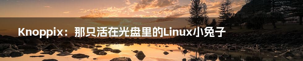 Knoppix：那只活在光盘里的Linux小兔子