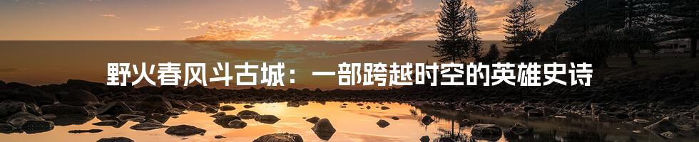 野火春风斗古城:一部跨越时空的英雄史诗