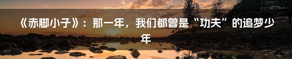 《赤脚小子》：那一年，我们都曾是“功夫”的追梦少年