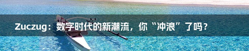 Zuczug:数字时代的新潮流,你“冲浪”了吗?