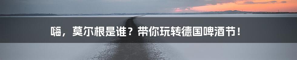 嗨，莫尔根是谁？带你玩转德国啤酒节！