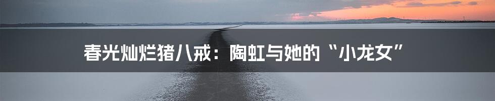 春光灿烂猪八戒：陶虹与她的“小龙女”