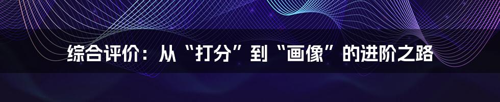 综合评价：从“打分”到“画像”的进阶之路