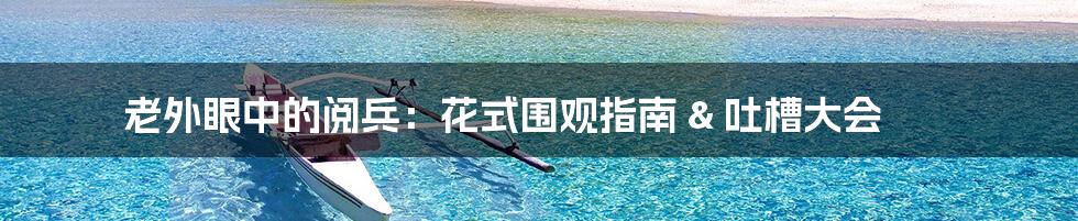 老外眼中的阅兵：花式围观指南 & 吐槽大会