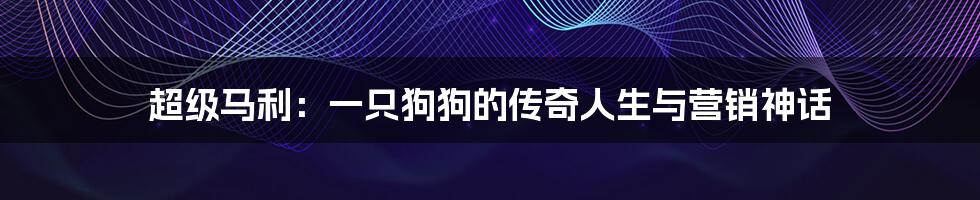 超级马利:一只狗狗的传奇人生与营销神话