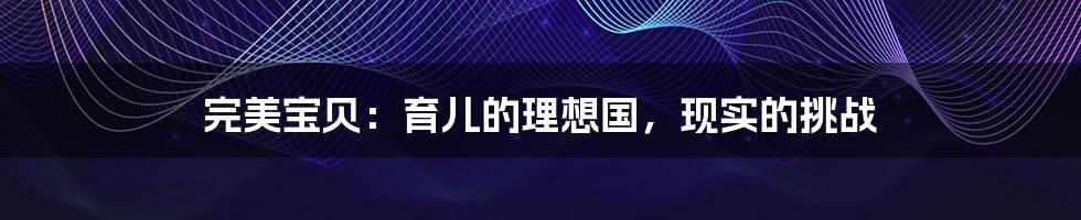 完美宝贝：育儿的理想国，现实的挑战