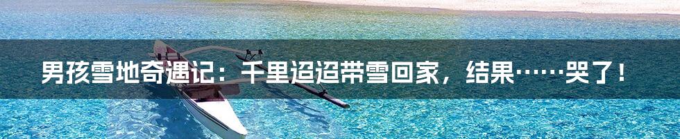 男孩雪地奇遇记：千里迢迢带雪回家，结果……哭了！