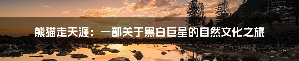 熊猫走天涯：一部关于黑白巨星的自然文化之旅