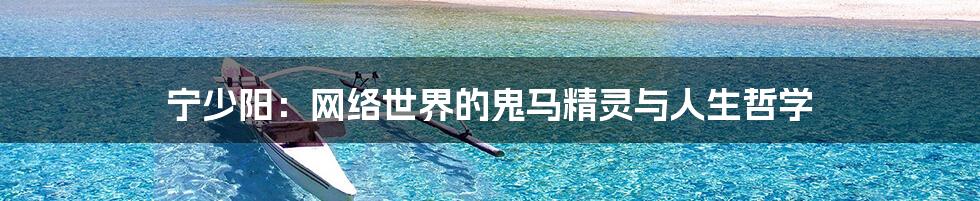 宁少阳：网络世界的鬼马精灵与人生哲学