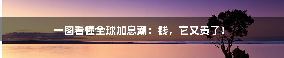 一图看懂全球加息潮:钱,它又贵了!