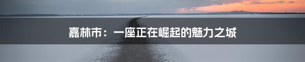 嘉林市：一座正在崛起的魅力之城