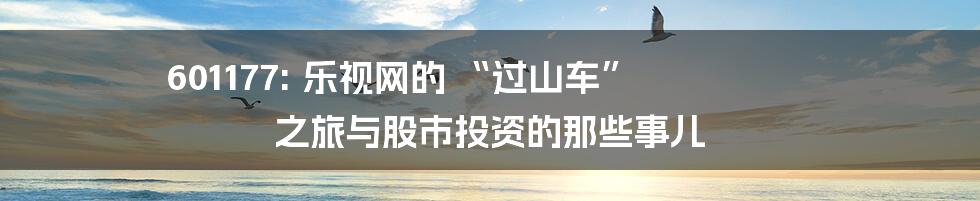 601177: 乐视网的 “过山车” 之旅与股市投资的那些事儿