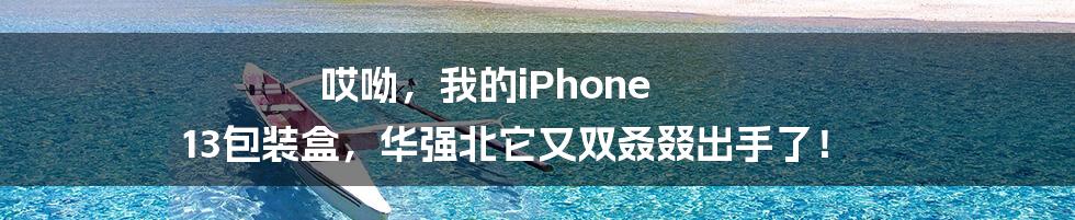 哎呦，我的iPhone 13包装盒，华强北它又双叒叕出手了！