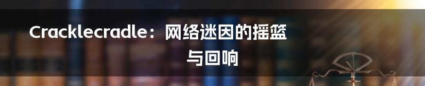 Cracklecradle:网络迷因的摇篮与回响