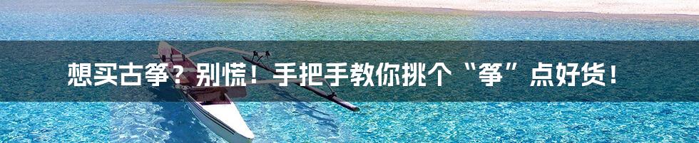 想买古筝?别慌!手把手教你挑个“筝”点好货!